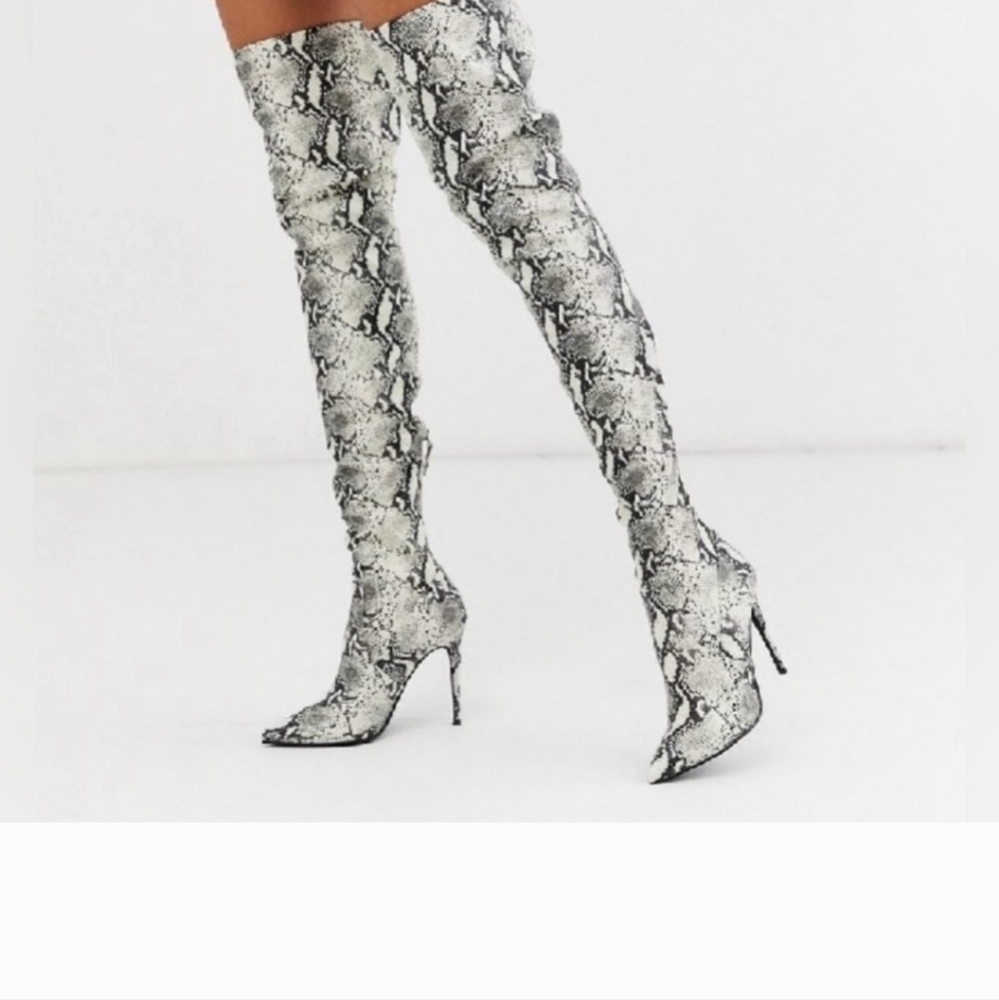 Steeve Madden Python Over The Knee Boots - image 3